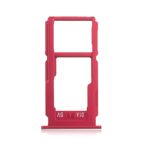 OEM SIM + SD Card Tray for OPPO R11 Red