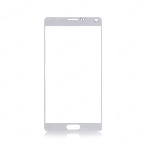 Custom Front Glass for Samsung Galaxy Note4 White
