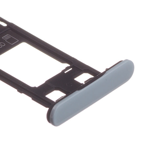 OEM SIM + SD Card Tray for Sony Xperia X Compact Mist Blue