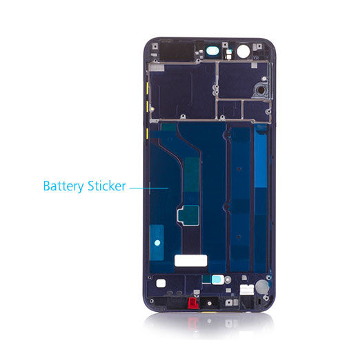 OEM Middle Frame Without Side Key for Huawei Honor 8 Sapphire Blue