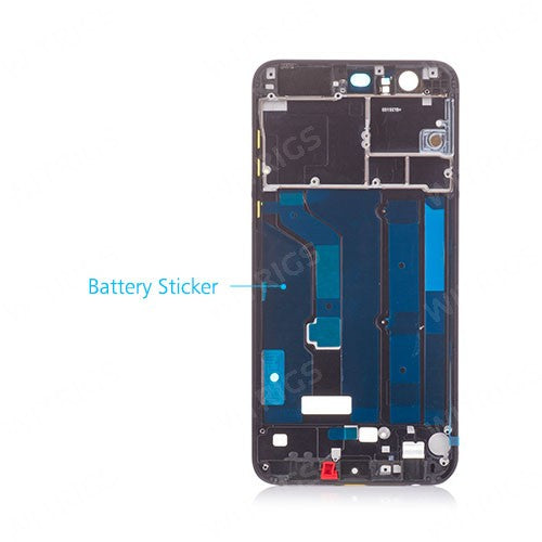 OEM Middle Frame Without Side Key for Huawei Honor 8 Midnight Black