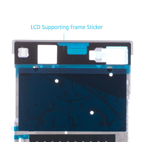 OEM LCD Supporting Frame for Sony Xperia XA1 Ultra White