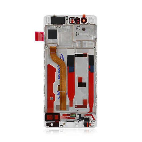 Custom Screen Replacement with Frame for Huawei P9 Ceramic White