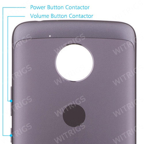 OEM Back Cover for Motorola Moto E4 Plus (USA) Iron Gray