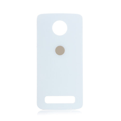 Custom Battery Cover for Motorola Moto Z Play White