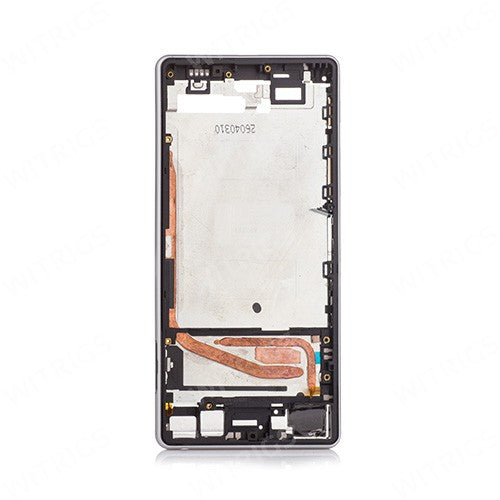 OEM Middle Frame + LCD Shield for Sony Xperia X White