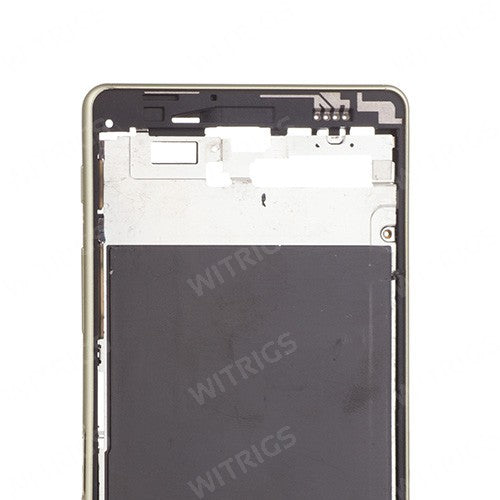 OEM Middle Frame + LCD Shield for Sony Xperia X Lime Gold