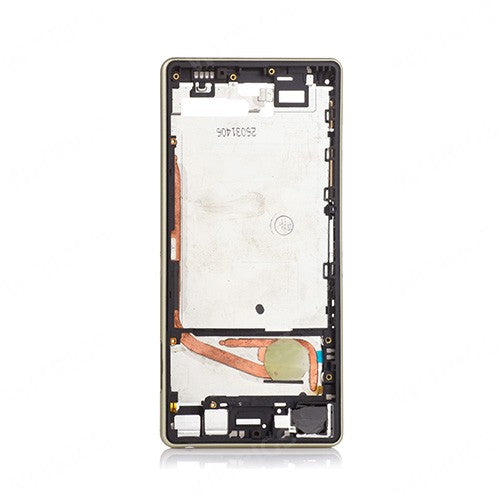 OEM Middle Frame + LCD Shield for Sony Xperia X Lime Gold