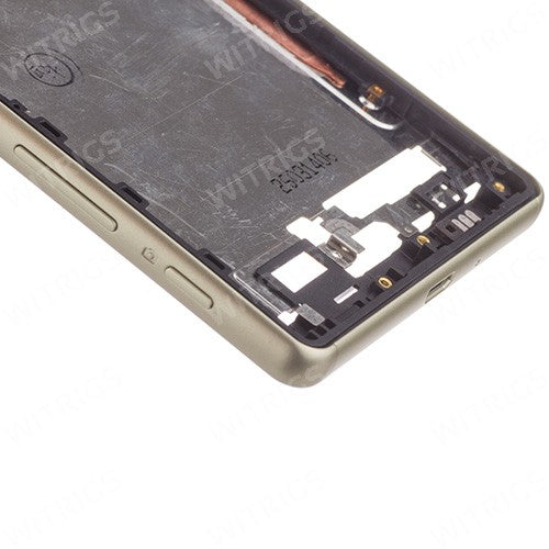 OEM Middle Frame + LCD Shield for Sony Xperia X Lime Gold