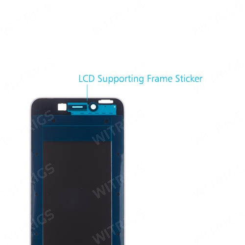 OEM LCD Supporting Frame for Huawei Honor 6C Pro White/Gold