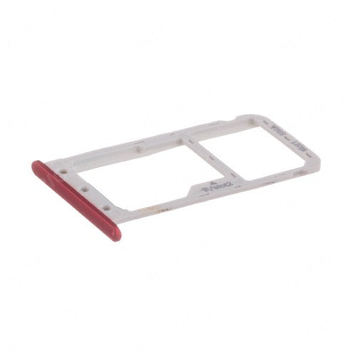 OEM SIM + SD Card Tray for Huawei P9 Lite mini Red