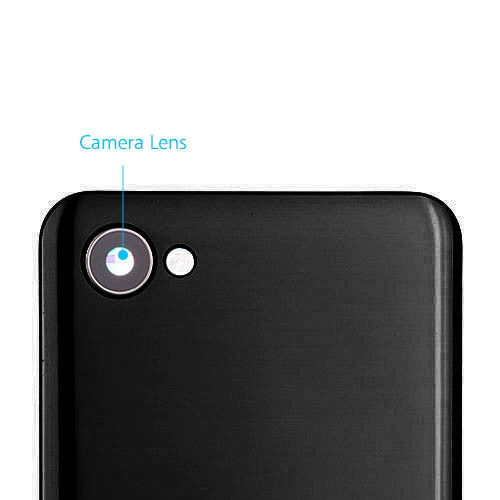 OEM Battery Cover + Camera Lens for LG Q6 Astro Black