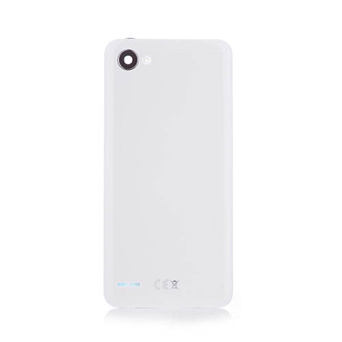 OEM Battery Cover + Camera Lens for LG Q6 Mystic White