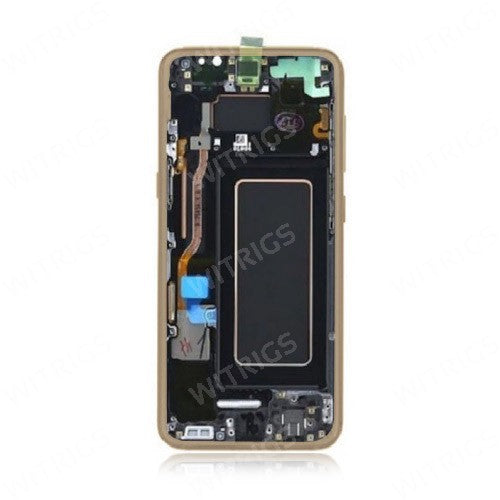 OEM Screen Replacement with Frame for Samsung Galaxy S8 Maple Gold