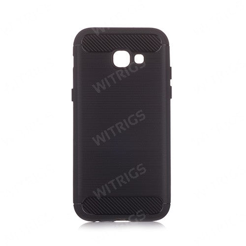 Brushed Silicon Back Shell for Samsung Galaxy A5 (2017) Black