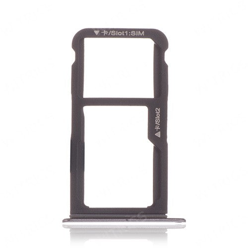 OEM SIM + SD Card Tray for Huawei P10 Lite Pearl White