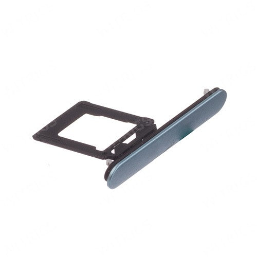 OEM SIM Card Tray + SIM Cover Flap for Sony Xperia XZ1 Compact Horizon Blue