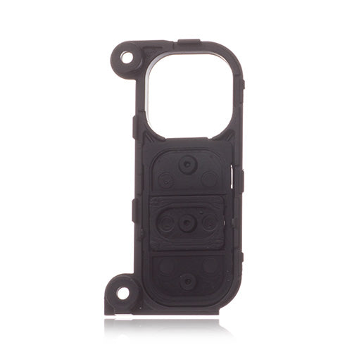 OEM Camera Lens Ring + Navigation Button for LG G Stylo Black