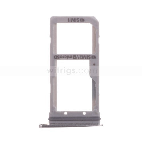 OEM Dual SIM + SD Card Tray for Samsung Galaxy S7 Edge Silver