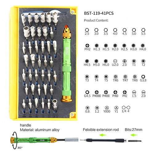 BST-118 Disassemble Tool Kit Colorful