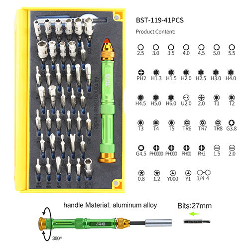 BST-119 Disassemble Tool Kit Colorful
