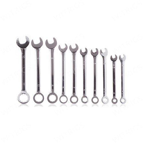 Universal Mini Combination Wrench 10PCS/SET Silver