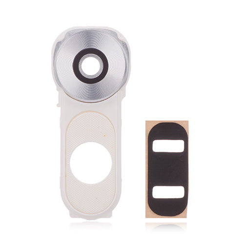 OEM Camera Lens + Camera Lens Ring for LG V10 Luxe White