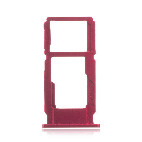 OEM SIM + SD Card Tray for OPPO R11S Red