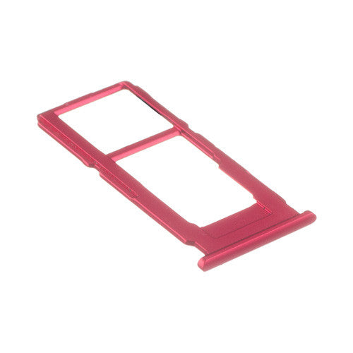 OEM SIM + SD Card Tray for OPPO R11S Red