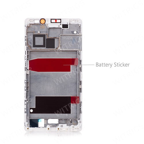 Custom LCD Supporting Frame for Huawei Mate 8 Moonlight Silver