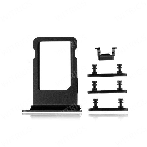 OEM SIM Card Tray + Side Button for iPhone 8 Space Gray