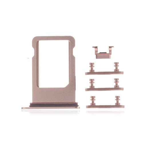 OEM SIM Card Tray + Side Button for iPhone 8 Gold
