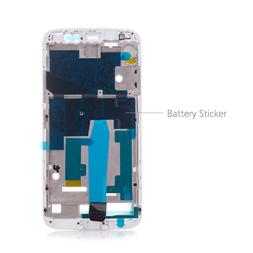OEM LCD Supporting Frame for Motorola Moto M Silver