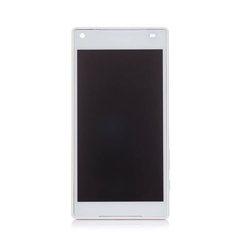 Custom Screen Replacement with Frame for Sony Xperia Z5 Compact White