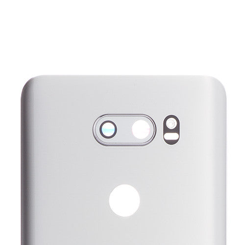 OEM Battery Cover + Camera Lens for LG V30 Cloud Silver
