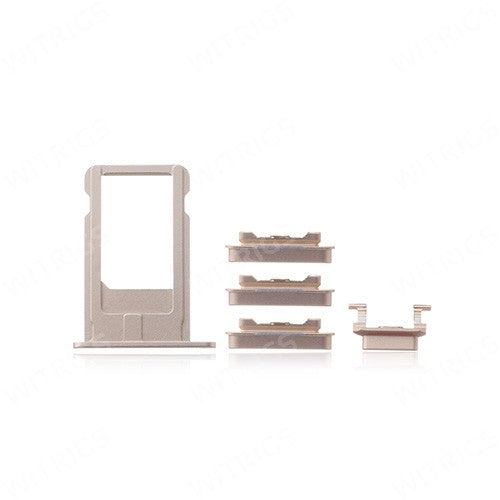OEM SIM Card Tray + Side Button for iPhone 6 Gold
