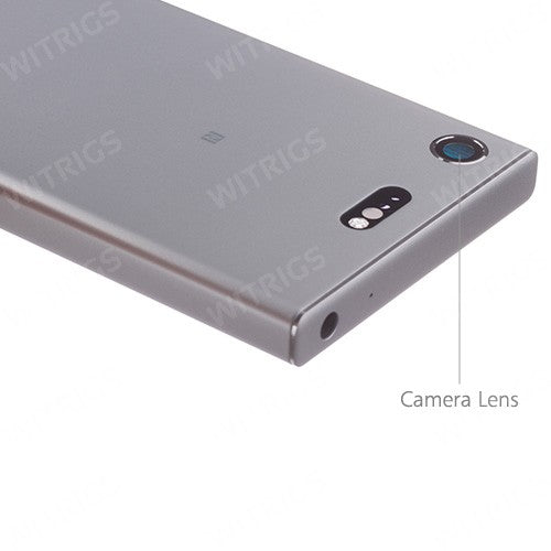 OEM Back Cover with Frame for Sony Xperia XZ1 Compact White Silver
