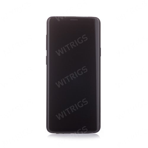 OEM Screen Replacement with Frame for Samsung Galaxy S9 Plus Midnight Black