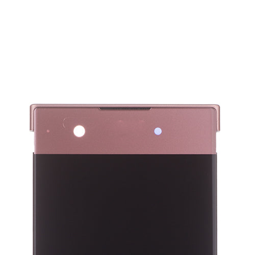 Custom Screen Replacement with Frame for Sony Xperia XA1 Pink