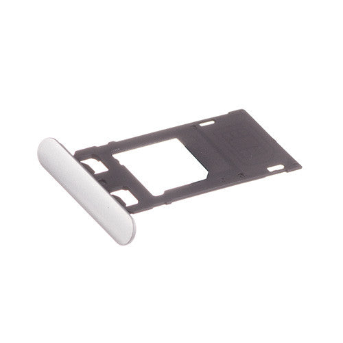 OEM SIM + SD Card Tray for Sony Xperia XZ Silver