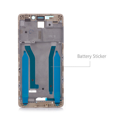 OEM LCD Supporting Frame for Xiaomi Redmi 4 High Gold