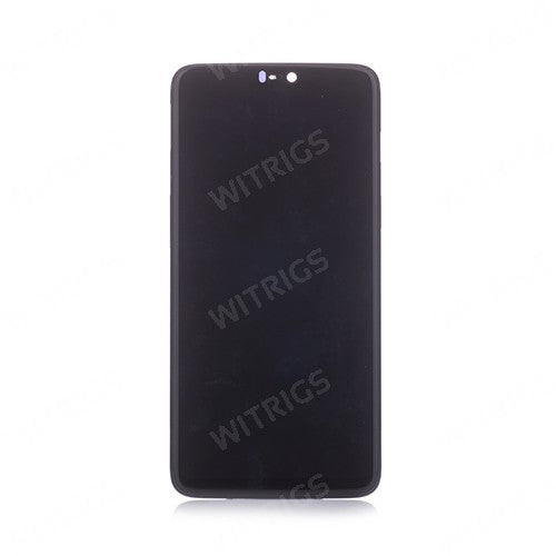 OEM Screen Replacement with Frame for OnePlus 6 Mirror Black