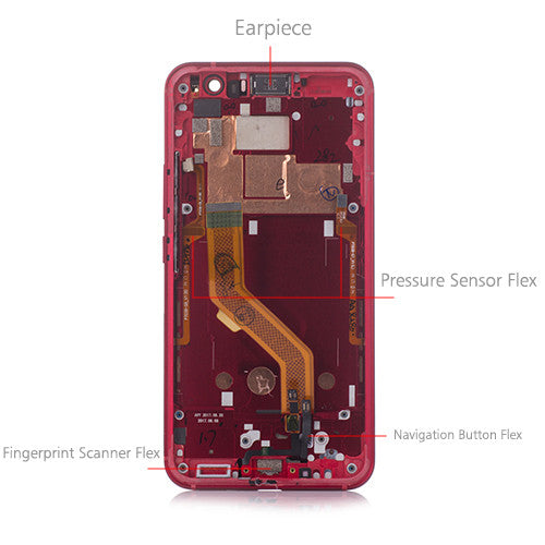 OEM Screen Replacement Assembly for HTC U11 Solar Red