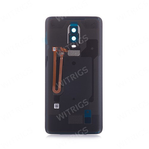 OEM Battery Cover + Fingerprint Scanner Flex for OnePlus 6 Mirror Black
