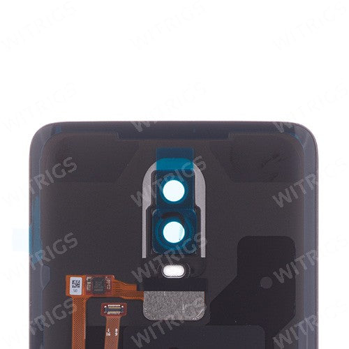 OEM Battery Cover + Fingerprint Scanner Flex for OnePlus 6 Mirror Black