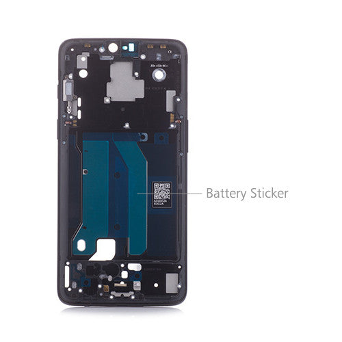 OEM Middle Frame for OnePlus 6 Midnight Black