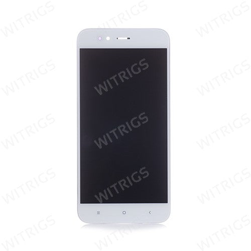 Custom Screen Replacement with Frame for Xiaomi Mi A1 White