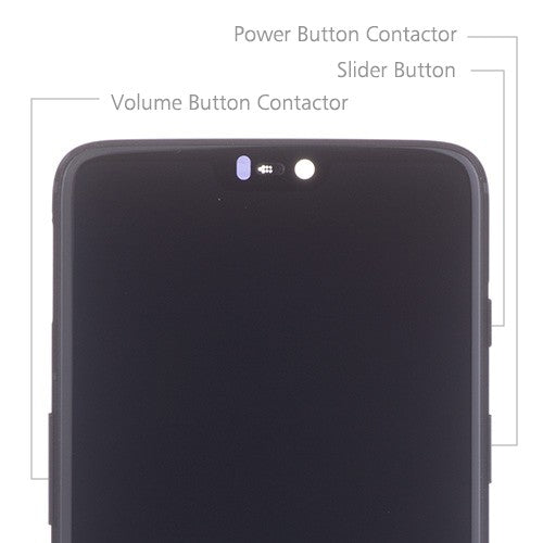 OEM Screen Replacement with Frame for OnePlus 6 Midnight Black