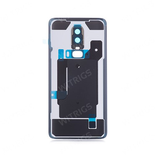 OEM Battery Cover + Camera Lens for OnePlus 6 Silk White