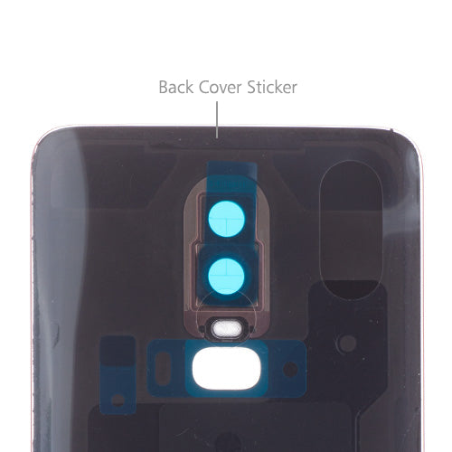 OEM Battery Cover + Camera Lens for OnePlus 6 Amber Red